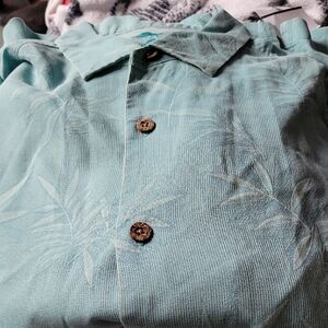 Tommy Bahama Teal Casual Button Down Shirt